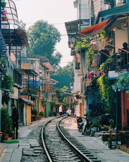 Street scene in Hanoi, Vietnam