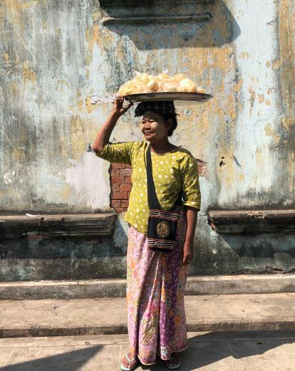 A woman in Yangon Myanmar