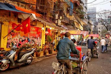 Daily life on the streets of Hanoi