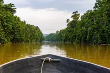 Boat on Kinabatangan River