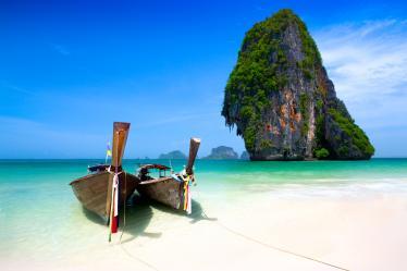 Boats at Krabi, Thailand 