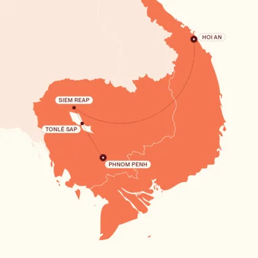 Map of the Turners trip