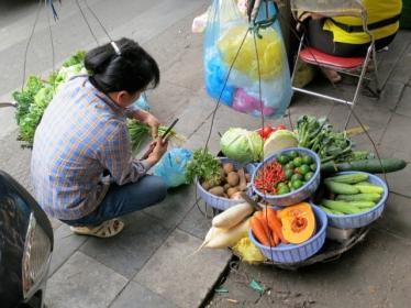 Eating on the street