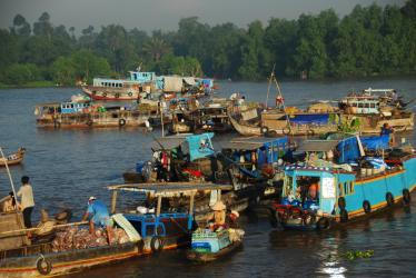 boats on the mekong