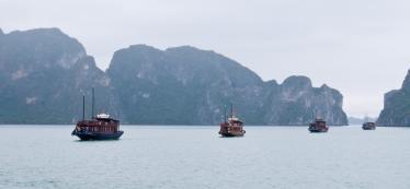 Halong Bay cruising