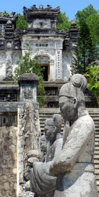 Staircases leading up to Royal tombs, Vietnam