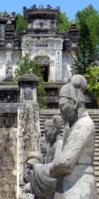 Staircases leading up to Royal tombs, Vietnam