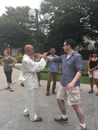 Tai Chi in Vietnam park