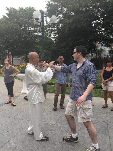 Tai Chi in Vietnam park