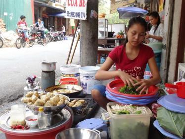 Snacks on the streets of Hanoi