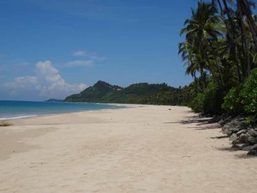 Relaxing on a Burmese beach