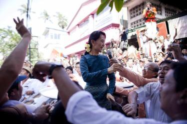 Aung San Suu Kyi Addresses Her Supporters Following Release From House Arrest