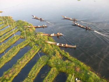 Inle Lake from above