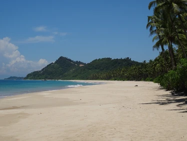 White beach at Ngapali
