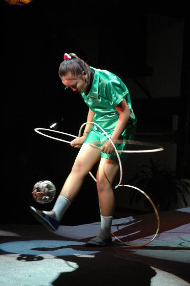 Myanmar's cane ball demostration