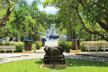 The grounds of Cham Museum in Danang, Vietnam