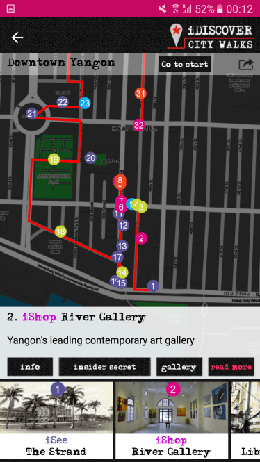 iDiscover Yangon City Walks App