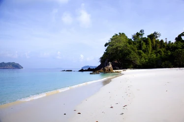 Burma-Boating-Mergui-Archipelago-beach-and-blue-ocean