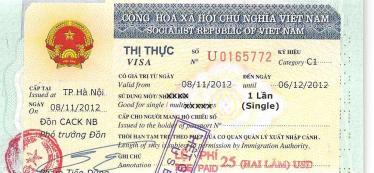 Vietnam visa