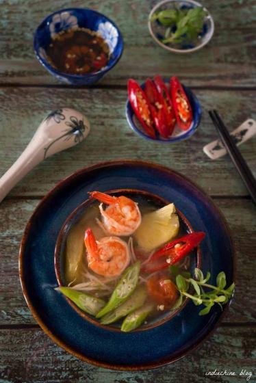 Vietnamese shrimp soup