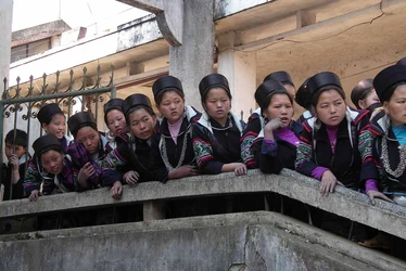 Black Hmong women in northern Vietnam